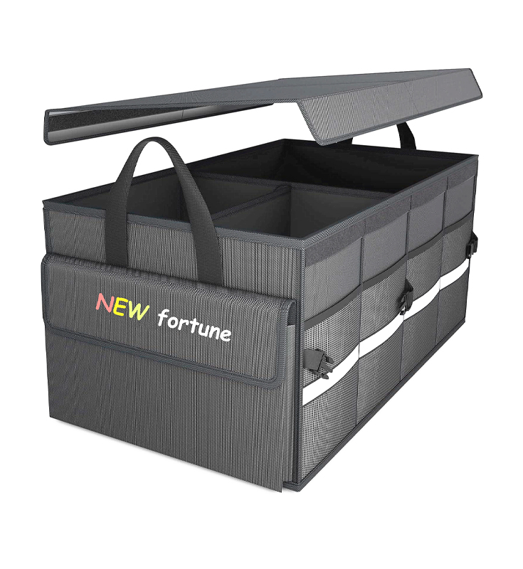 H-04 trunk storage bag na may takip na gumuho para sa SUV truck at sedan