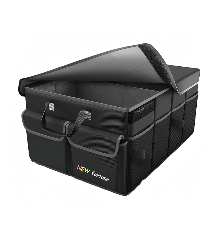 H-06 Premium Portable Car Trunk Storage Bag na may Lid Handle