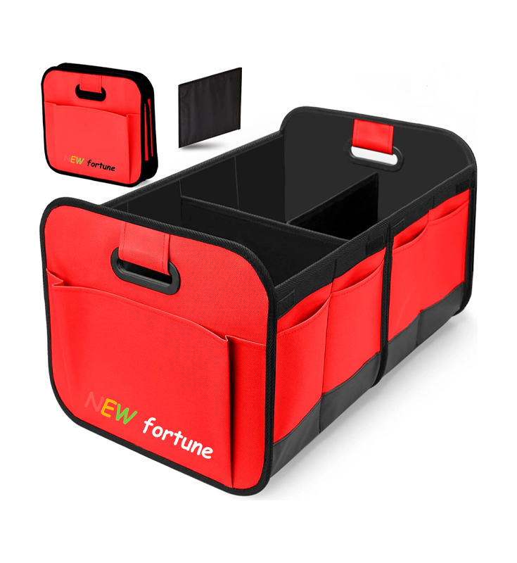 H-11 Red Kulay Multi Compartment Trunk Storage Foldable Bag