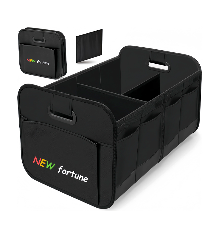 H-12 Foldable Collapsible Multi-Compartment Trunk Storage Bag na may Reinforced Handles