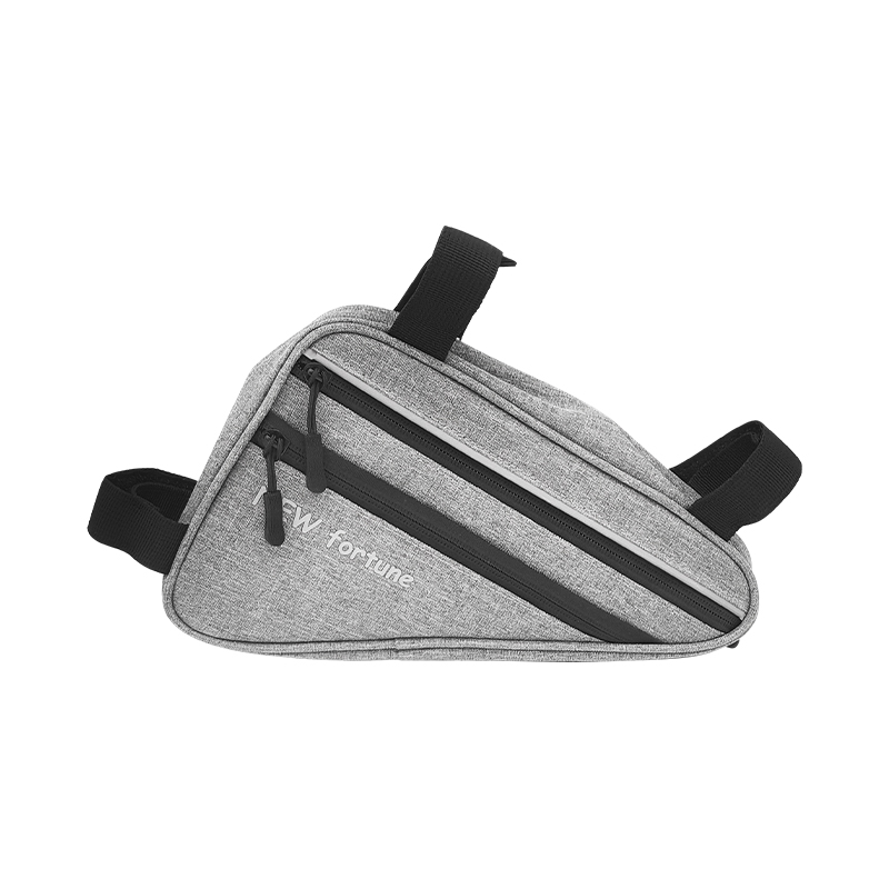 Bi-01 Grey Reflective Tape Waterproof Bicycle Triangle Bag